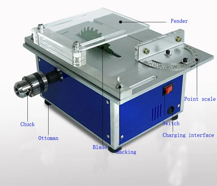 Multifunction Miniature Table Saw DIY Woodworking Chainsaw with Polisher Cutter and Polisher and grinder Multifunction Miniature Table Saw DIY Woodworking Chainsaw with Polisher Cutter and Polisher and grinder