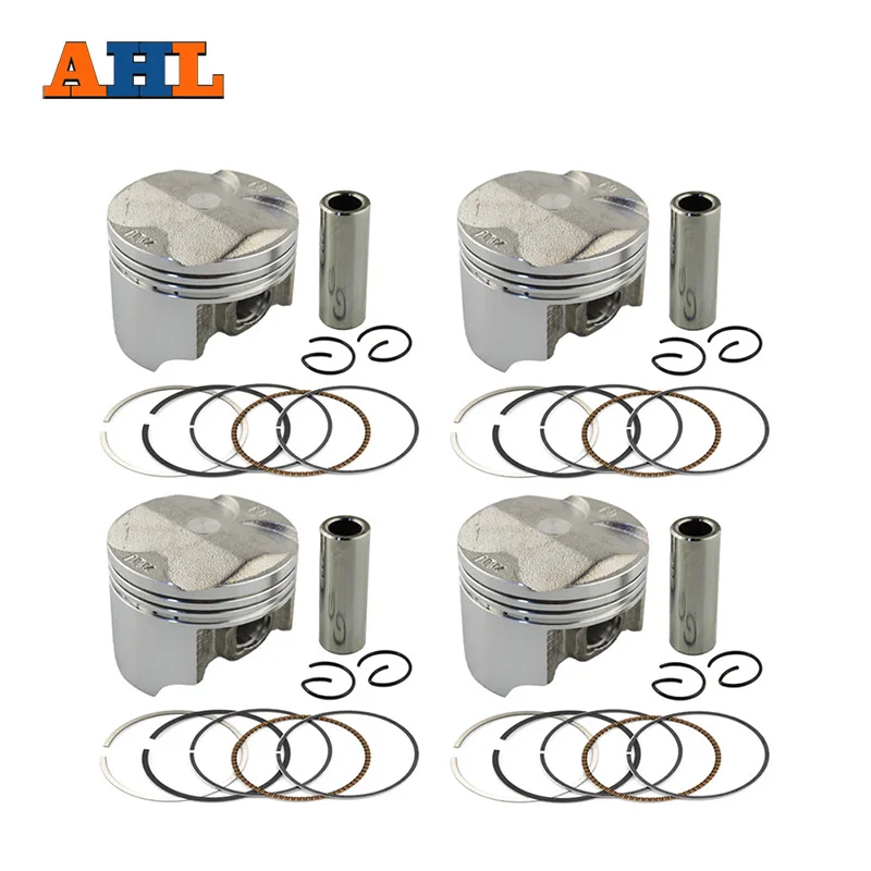 AHL 4 sets Bore Size 55.25mm Piston & Rings Kit For HONDA CB400 VTEC