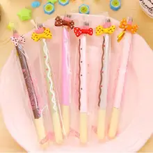 1 партия = 36 шт. корейские канцелярские принадлежности креативная Милая имитация мультяшного печенья Гелевая Ручка-роллер ручка унисекс