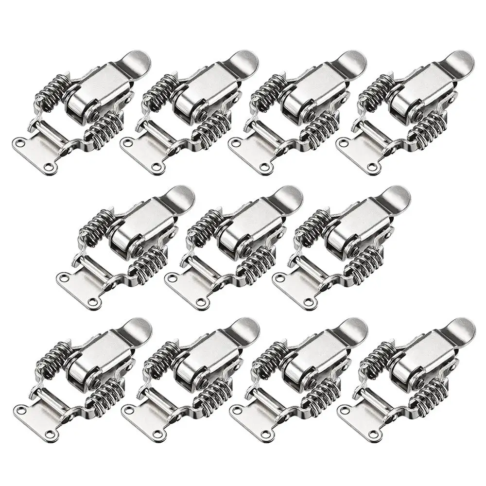 

uxcell 2pcs/4pcs/8pcs/10pcs Spring Toggle Latches 65mm 70mm 90mm Iron Compression Spring Draw Toggle Latch Clamp Nickel Plated