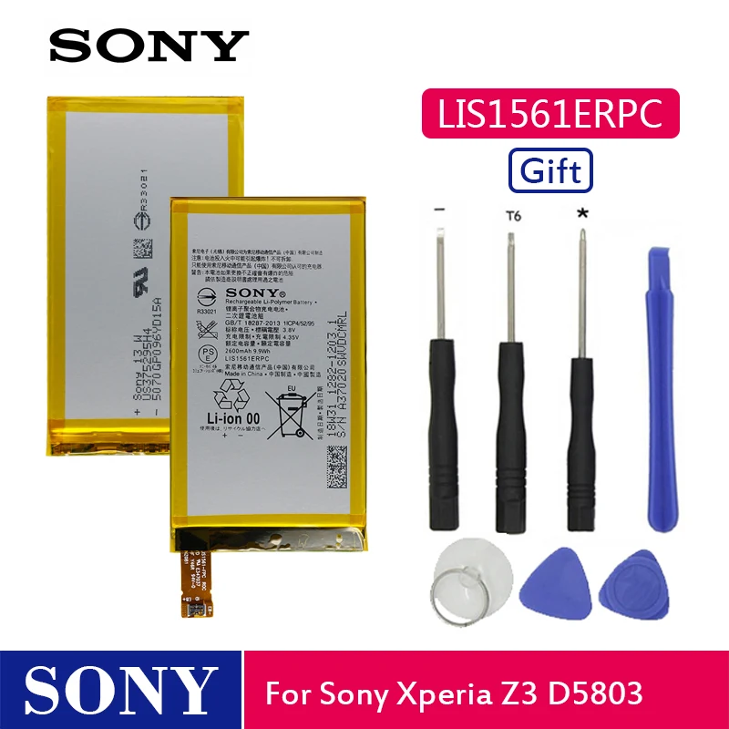 Оригинальный аккумулятор для телефона Sony LIS1561ERPC Xperia Z3 Compact mini C4 M55W D5833 D5803 SO-02G MINI