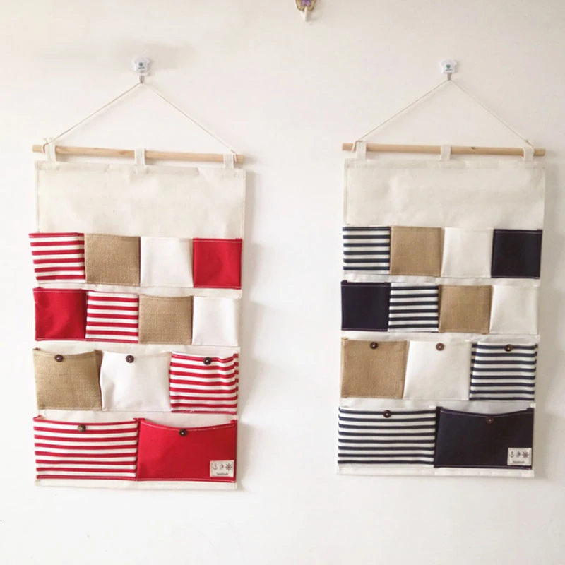 

Home Multi Layers Pocket 13 Case Waterproof Sundries Keys Hanging Bag Door Wall Hanging Classify Storage Bag