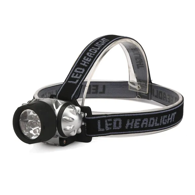 12 LED Flashlight outdoors Headlight Headlamp head light lamp Torch Lanterna with Headband,Use AAA H7TY0
