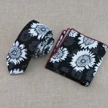 Галстук, Черный и белый цвета печать высокого качества полотно ткани высокого класса мужские женские модные новые узкий галстук из ткани лица