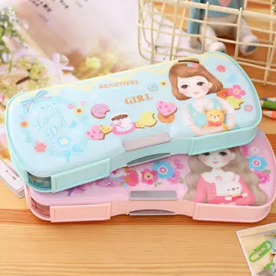 95608 for girl Deli многофункциональный пенал с героями мультфильмов для детей студентов - Цвет: 95608 for girl