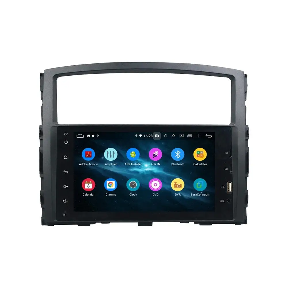 Автомобильный мультимедийный плеер DSP PX6 6 ядер 2 din 8 дюймов Android 10 DVD для Mitsubishi PAJERO