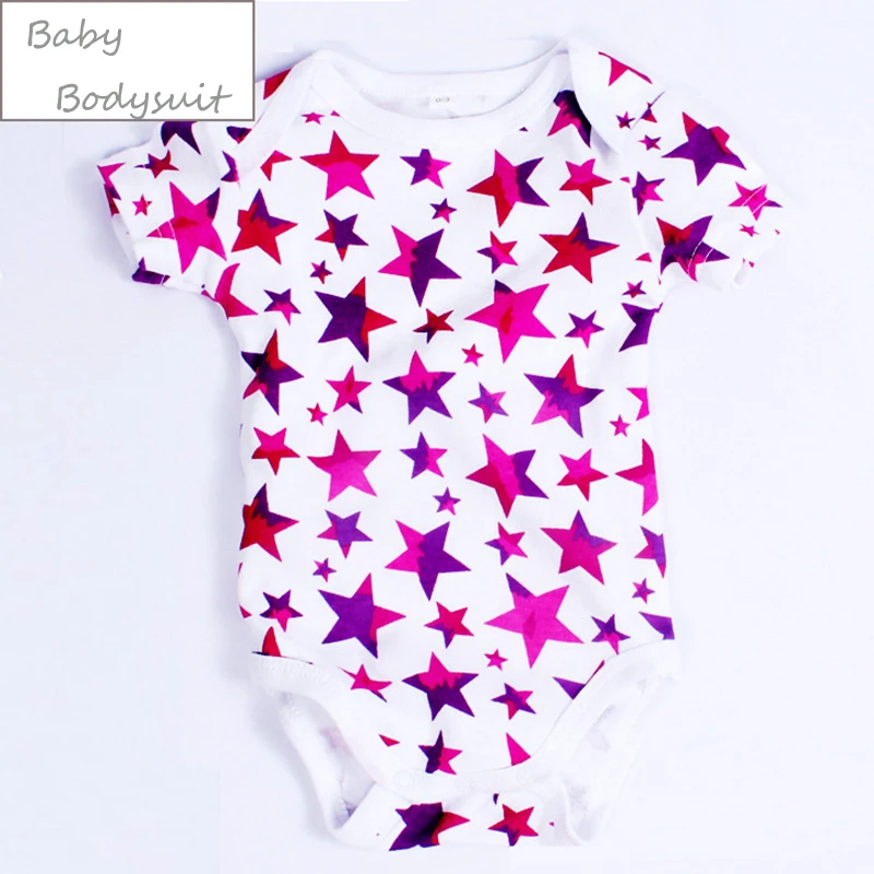 Baby Bodysuits Star Printed Girl Clothes Summer Infant Jumpsuit Body
