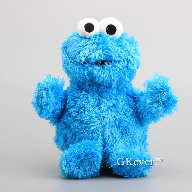 Высокое качество 3 вида стилей на выбор Улица Сезам Элмо печенье монстр большая птица плюшевые игрушки куклы мягкие животные 30-33 см - Цвет: Cookie Monster