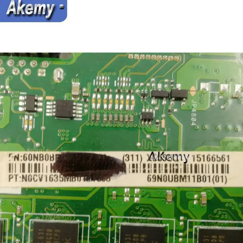 Akemy с 8 Гб ОЗУ I3 7100U процессор X556UQK Материнская плата For Asus X556UV X556U X556UQ материнская