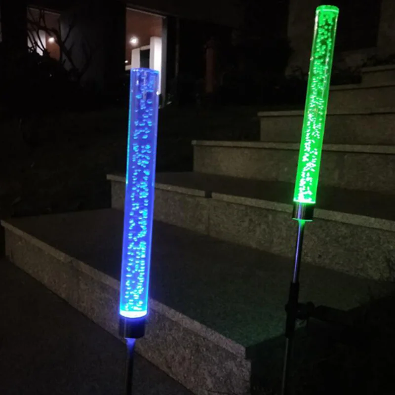 Bubble bar LED Solar Light For Garden Decoration Solar Powered lamp Decorative Outdoor Waterproof Lawn Yard Lamp For Patio (1)