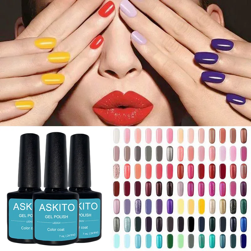 

Color Nails Gel Polish Semi Permanent UV Gel Nail Polish Set For Manicure MES FEES Nail Art Acryl Gellak Paint Top Coat Primer