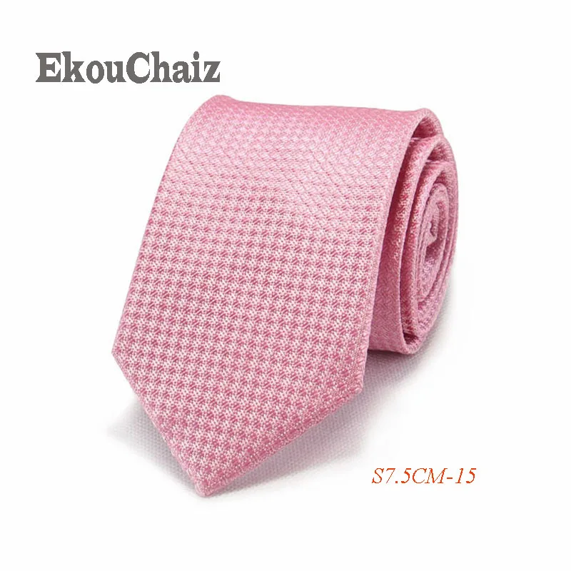 Новые деловые галстуки для мужчин из натурального шелка, Свадебный галстук для жениха, мужские галстуки на заказ, галстуки Corbata Gravatas - Цвет: 15