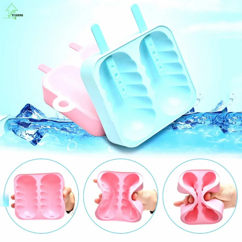 2017 Creative Ice Cream Mold Lolly DIY Maker Mol Tray Pan Homemade Frozen Ice Cream Mould Kitchen Tools Mayitr