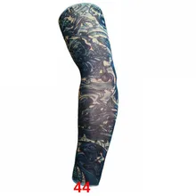 Для рук с защитой от ультрафиолета рукава татуировки напечатаны дышащие быстросохнущие рукава на открытом воздухе езда на велосипеде Бег нарукавники Баскетбол рукавицы