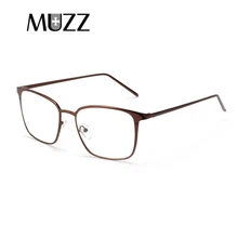 MUZZ, мужские очки, оправа, сплав, тонкий металл, квадратные очки, для женщин, близорукость, рецепт, полная оптическая оправа, очки для глаз