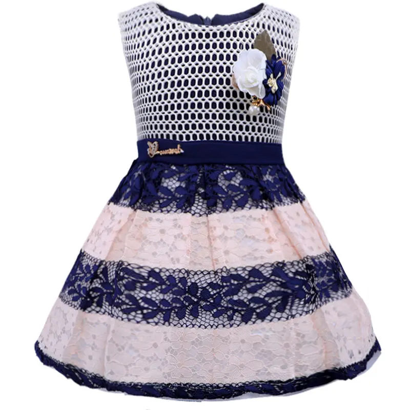 1 год, день рождения, рождественское платье для маленьких девочек, Сетчатое кружевное платье-пачка для крещения, крестильное платье для новорожденных, одежда для малышей - Цвет: Blue