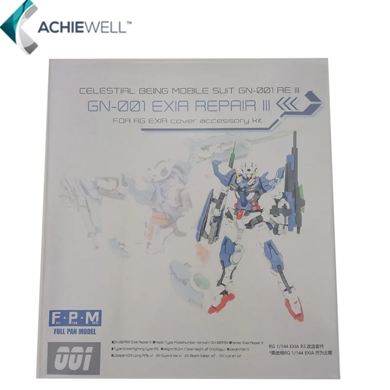 

Brand FPM Cover Accessory Kit For RG 1/144 EXIA Exusiai Gundam R3 MB Version Robot Action Assemble Figure Models Gift Collecion