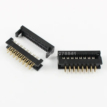 

50 Pcs Per Lot 2.54mm Pitch 2x8 Pin 16 Pin Male Header IDC Ribbon Cable Transition Connector