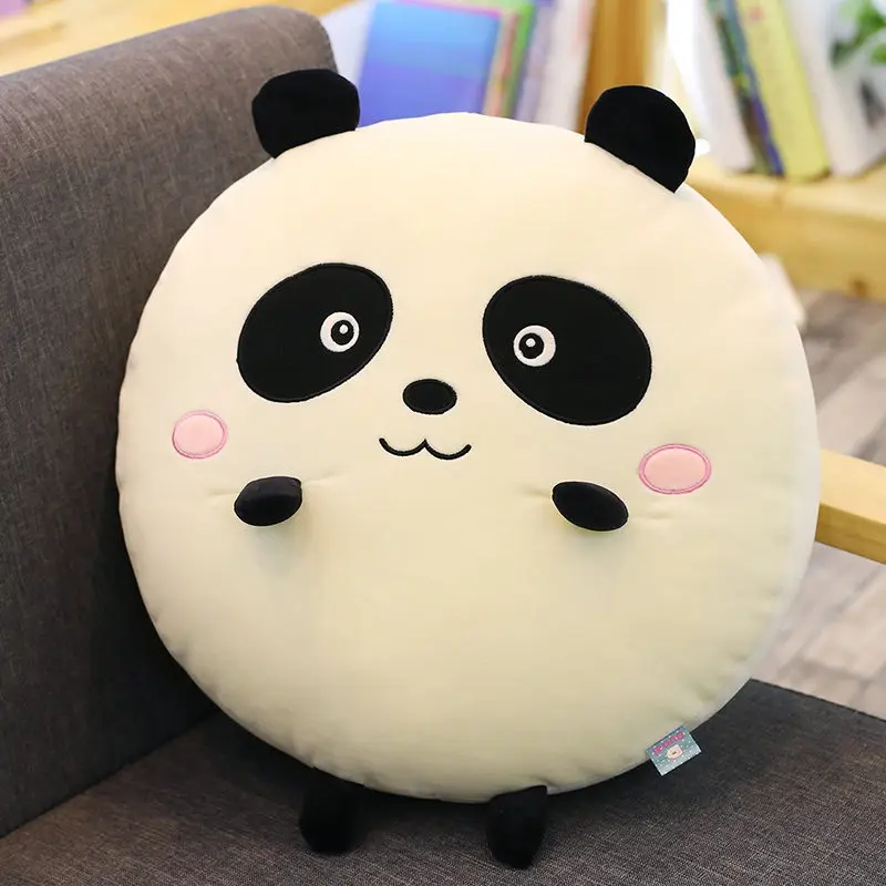 1 шт. 40 см супер милая панда лягушка, свинья курица плюшевая подушка вниз хлопок мультфильм плюшевые подушки детские подарки игрушки для девочек - Цвет: panda