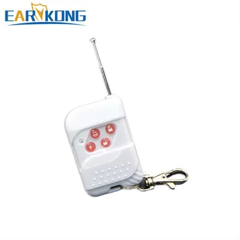

Free shipping 433MHz Wireles GSM Alarm System plastic white Wireless remote control 1piece