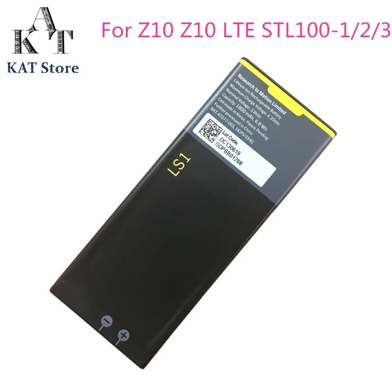 

LS1 1800mAh Phone Battery for BlackBerry Z10 STL100-1 Z10 LTE STL100-2 STL100-3 Battery Replacement High Quality AAA