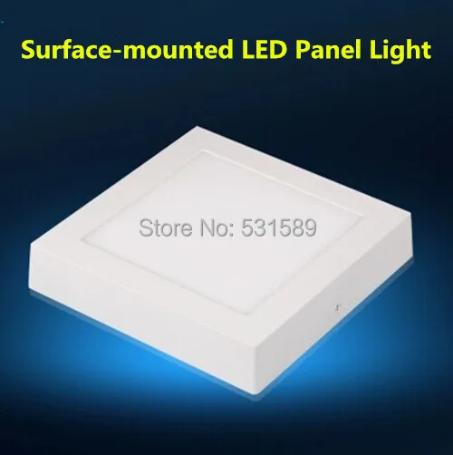 

New DHL 30PCS 6w 12w 18W Square surface mounted led panel lighting AC85-265V / 90pcs SMD2835 high lumen / free shipping
