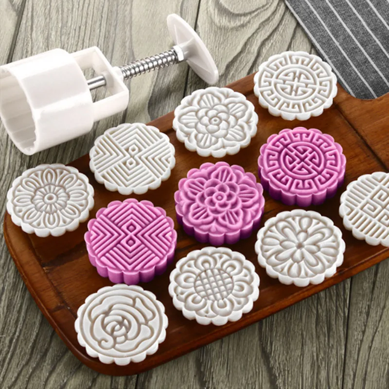 DIY луна торт плесень опционально 25 г 50 75 Mooncake инструменты Пластиковые