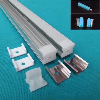 

10pcs/lot 40inch 1m led cabinet bar light channel ,led aluminium profile matte clear cover for 3528,5050,5630 strip