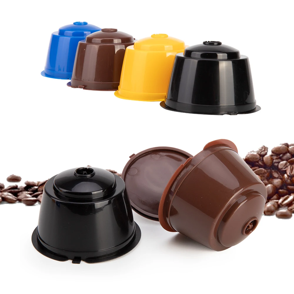 

4Pcs/Set Coffee Capsule 200 Times Reusable Filter Refillable Coffee Capsule Compatible Cafetera Nespresso Coffee Maker Accessory