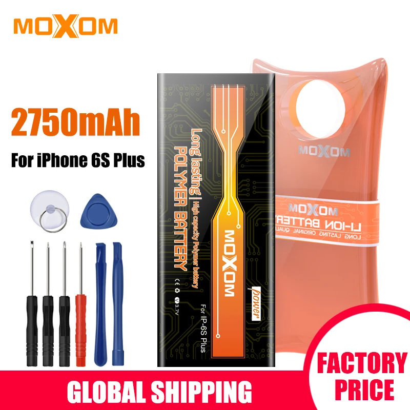 Аккумулятор MOXOM для iPhone 6s Plus 2750 мАч аккумулятор большой емкости мобильный телефон