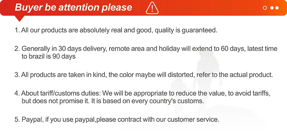 1. Buyer be attention please