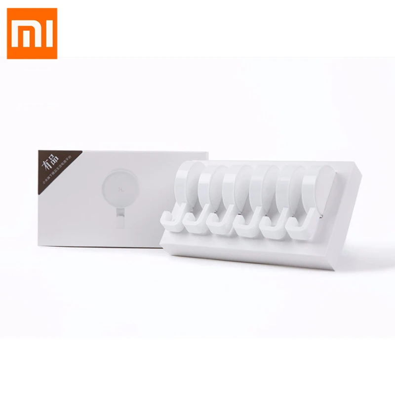 6 шт./лот Xiaomi Mijia счастливой жизни небольшой крюк HL повышенной клейкости выдержать 3 кг вес для кухня спальня ванная комната - Цвет: 6pcs hooks