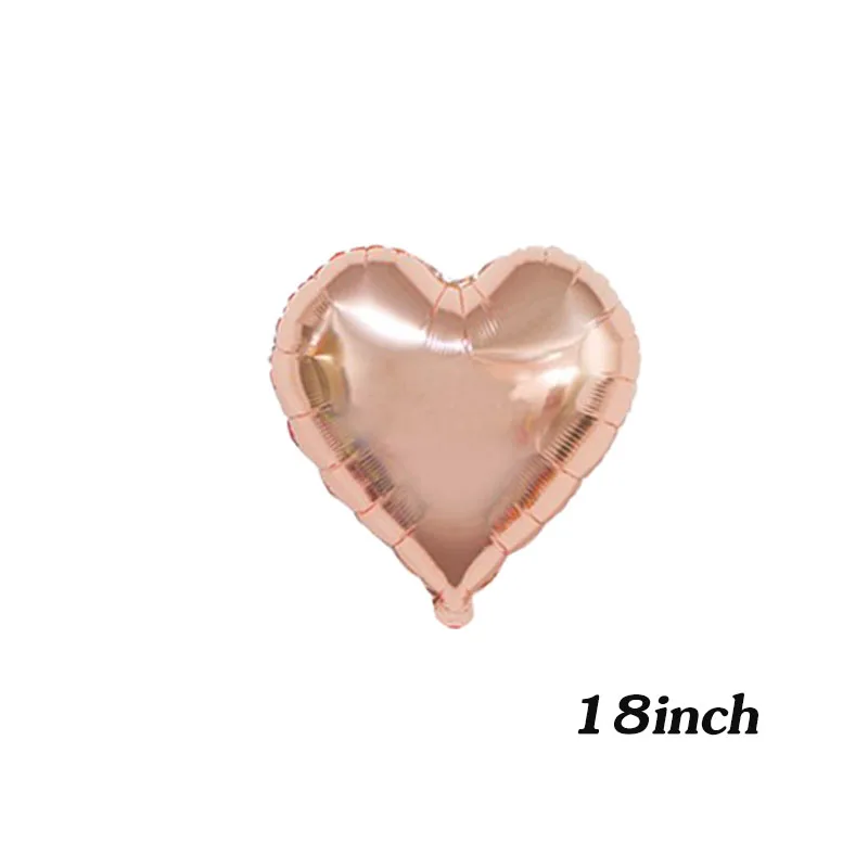 Chicinlife Rosegold 0 9 цифры воздушный шар с днем рождения сердце для взрослых юбилей 1 е