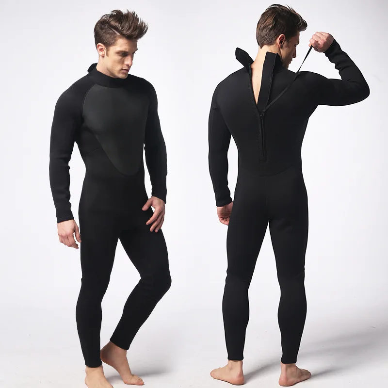 Black submersible service for 3m m surfing suit simple paragraph male