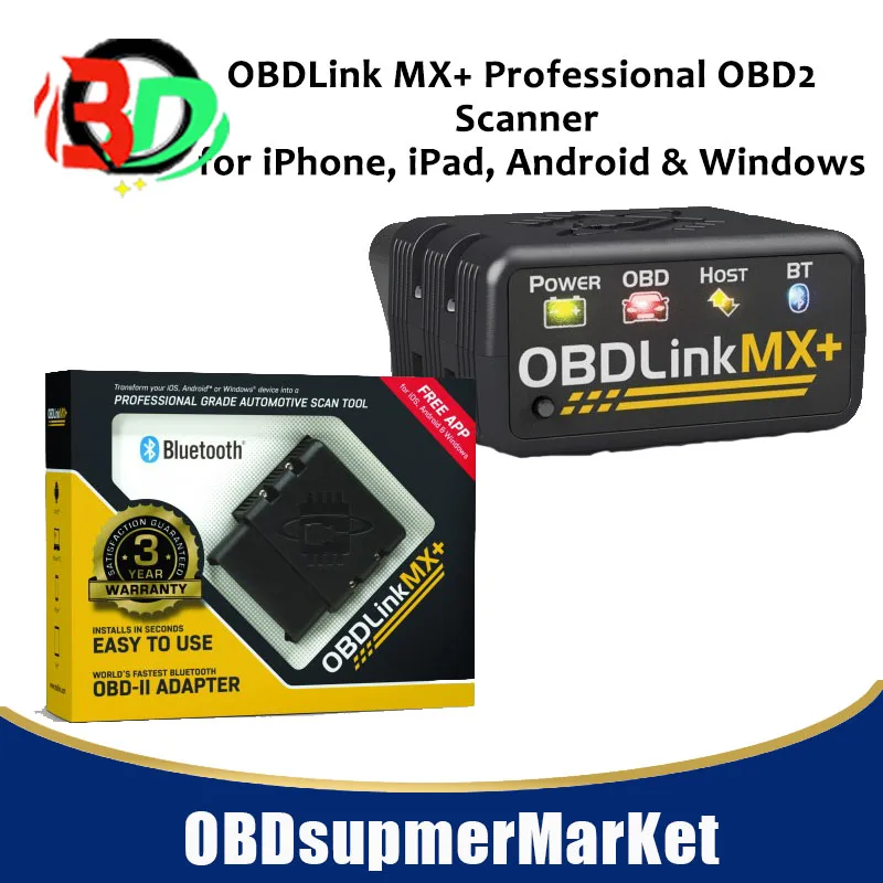 OBDLink MX+ Профессиональный OBD2 сканер для iPhone, iPad, Android и Windows Новое поступление OBDLINK MX