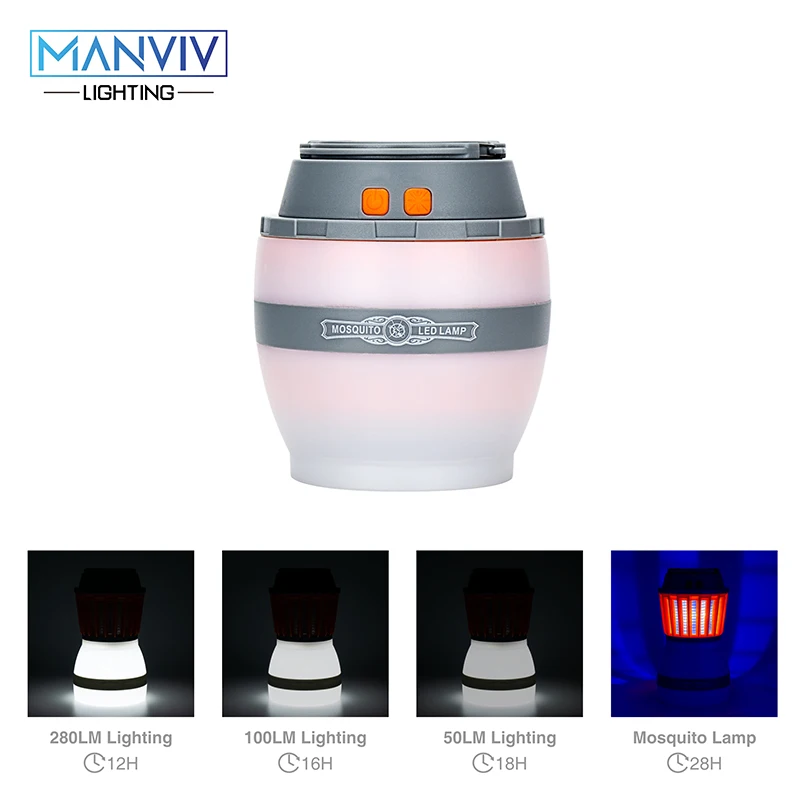 

LED Night Light Timing Adjustable Waterproof IP67 Solar Or USB Charge Convenience Dimmable Light Mosquito Repellent Sleep Lamp
