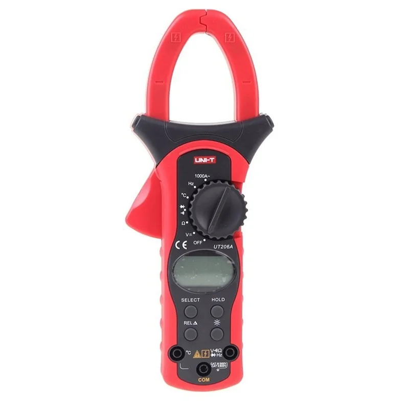 

UNI-T 1000A Current Clamp Meters UT206A Digital Clamp Meters Earth Ground Megohmmeter Voltage Current Testers