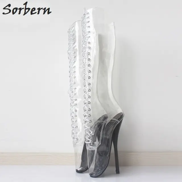 bottines vinyle transparent