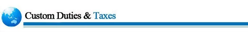 custome duties taxes
