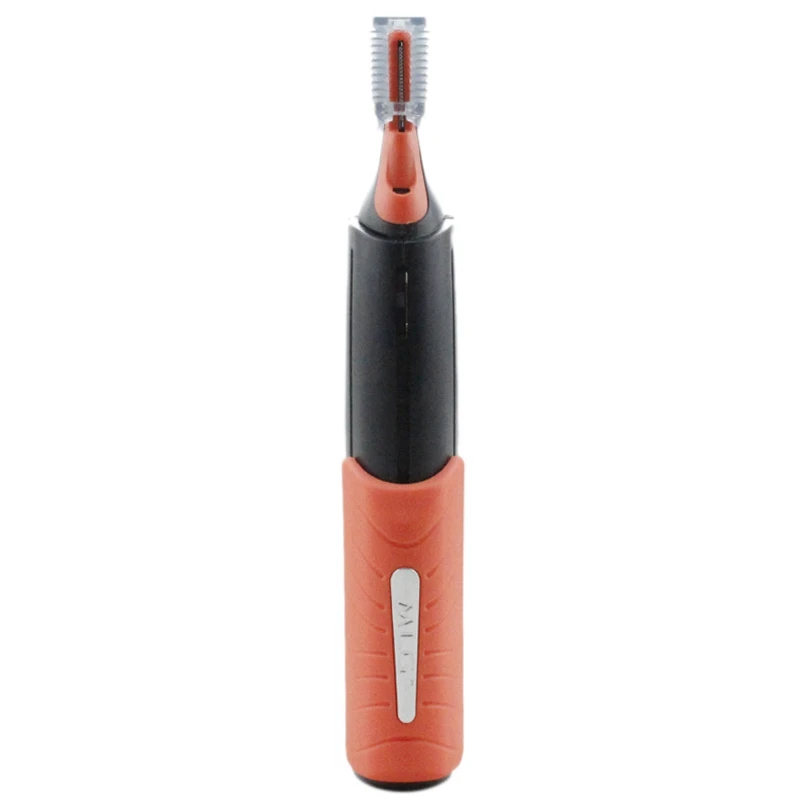 

Men Nose Trimmer Clipper Mini Personal Beard Hair Press Trimmer Shaver Grooming Remover Handle Led Light Razor