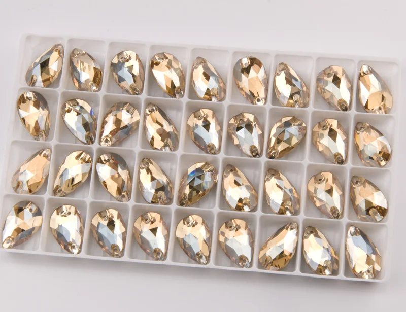 Yanruo 3230 все размеры GSHA капельки слез с плоской основой яркие драгоценные камни нашивная СТРАЗА горный хрусталь кристалл для свадебного платья