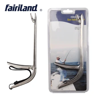 

27cm/11in Gun-style Fishing Hook Out All Stainless Steel Silver Hook Remover Lightweight Portable Fishing Bait Extractor