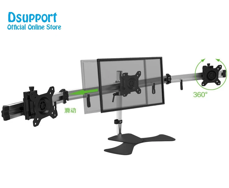 Алюминий сплава настольная подставка тройной монитор держатель Full Motion TV крепления MP230SL