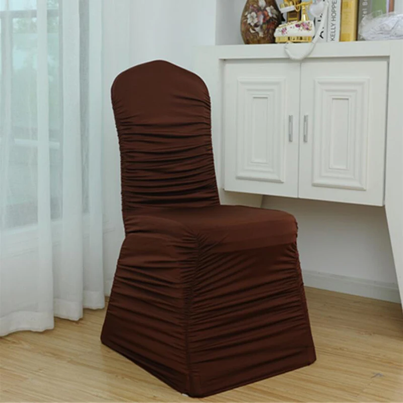 4Pcs Dining Chair Seat Covers Spandex Stretch Wedding Party Chair Covers Hotel Banquet Chair Slipcovers Housse De Chaise Mariage