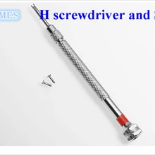 2 шт. Серебряный H винт для Многофункциональные часы 5,2 мм+ H отвертка Ремонт инструмент для часов