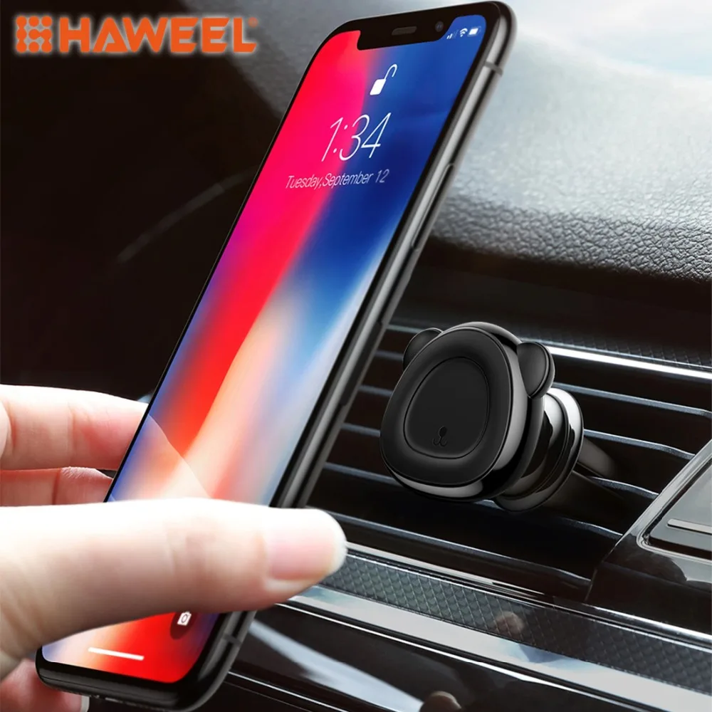 

HAWEEL Bear Magnetic Car Mount Phone Holder, For iPhone, Galaxy, Huawei, Xiaomi, HTC, Sony and Other Smartphones Car Bracket