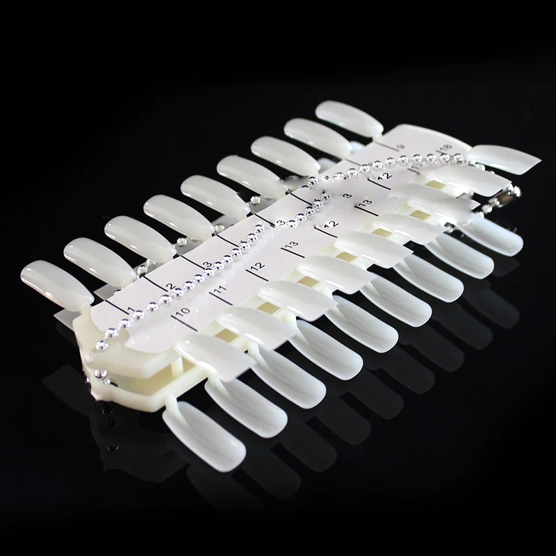 

18Pcs/Set White Nail Color Card False Nail Tips DIY Manicure Nail Art Practice Display Tools & Accessories