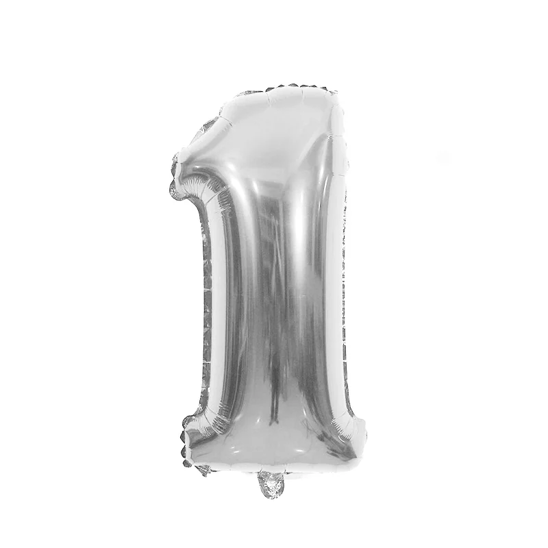 40-дюймовый светодиод шар в виде цифры золотого и серебряного цвета гигантский воздушный шарик из фольги в форме детская 18 21 30 день рождения юбилея вечерние цифровой баллоны с гелием - Цвет: silver-1