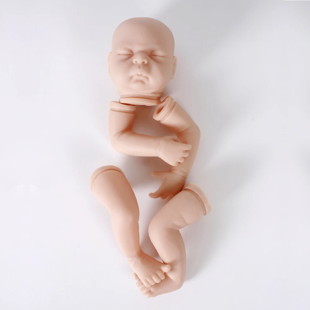 20 дюймов настоящая мягкая силиконовая кукла Reborn Baby Boy closed eyes игрушка Alive reboen набор