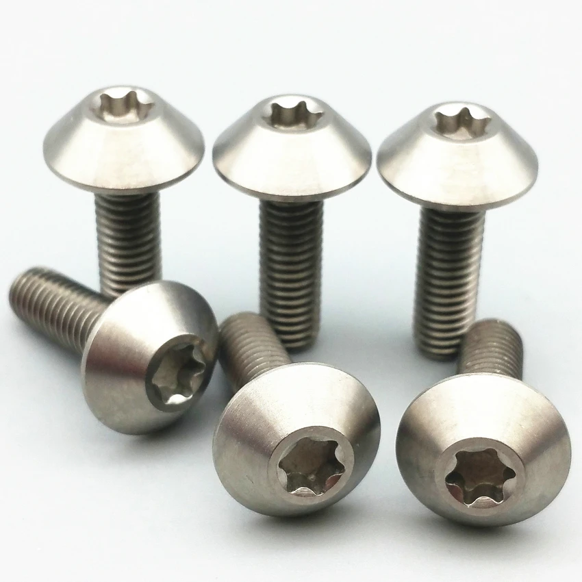 Титановые болты Ti Bolt M6 12 мм 15 20 тонкая ферма звездообразная головка для мотоцикла